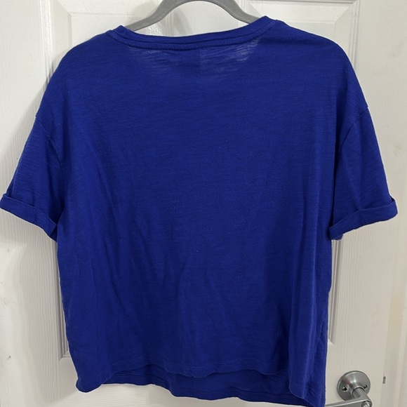 Closet BOGO: Disney Ralph Breaks the Internet Snow White Blue Crop Shirt L - Picture 3 of 4